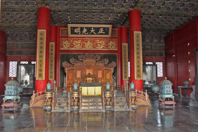 故宫乾清宫内景图片
