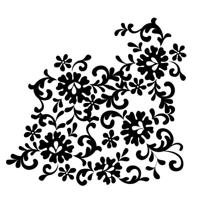 首页 正版设计稿 花纹图案设计 欧式花纹 >白色背景黑色矢量花纹背景