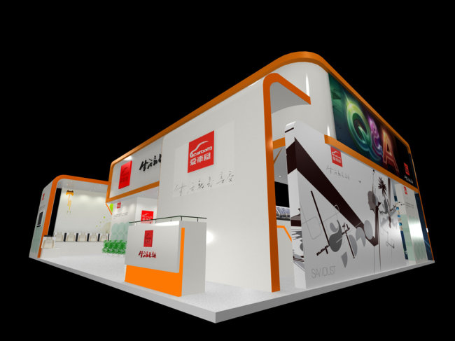 展会 汽车用品 高雅 3d 展示 展览高清图片