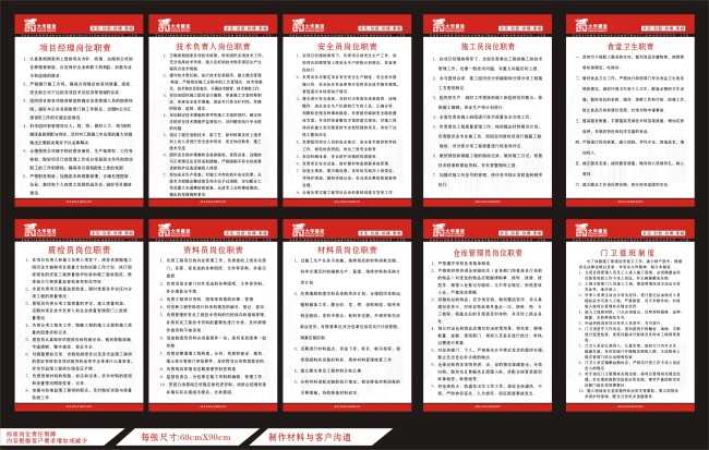 岗位责任制+制度牌