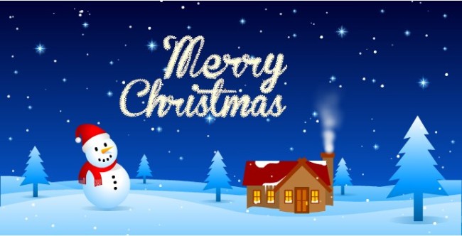 逼真的冒烟圣诞祝福-贺卡Flash源文件-网站模板