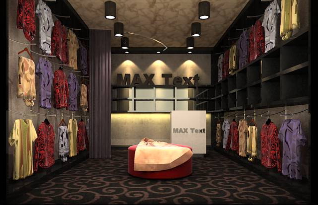 欧式服装店模型