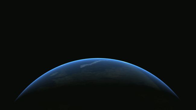 3d蔚蓝地球旋转高清大屏幕背景视频素材