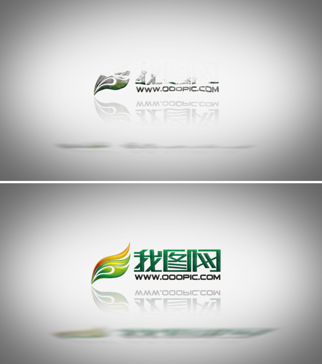 动感水气泡上升logo标志文字展示图片