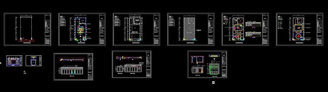 【dwg】木门专卖店装饰施工图cad图纸模板下载