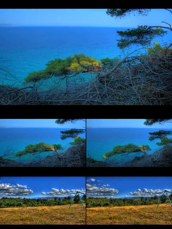 超高清海边风景动态背景视频素材内含音效-自