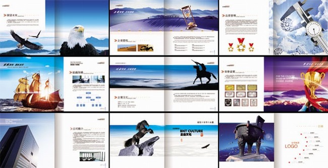 最新大气企业宣传册广告画册PSD模板-企业画册(整套)-画册设计