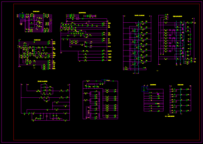 【dwg】电梯电气控制电路图cad图纸