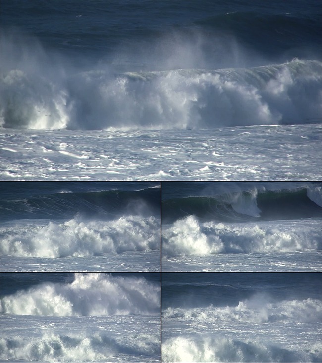 特写 实拍 高清 视频 背景 素材 波涛 汹涌 大海 海浪 浪花 浪头 海面