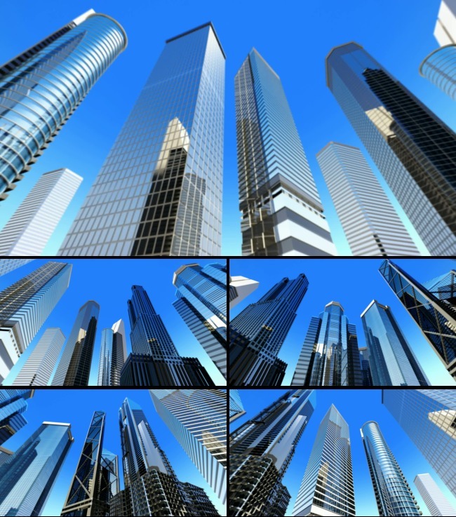 【mov】城市建筑高楼林立高清视频