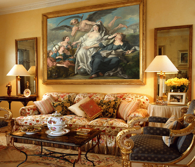 【jpg】油画水彩画客厅电视背景墙