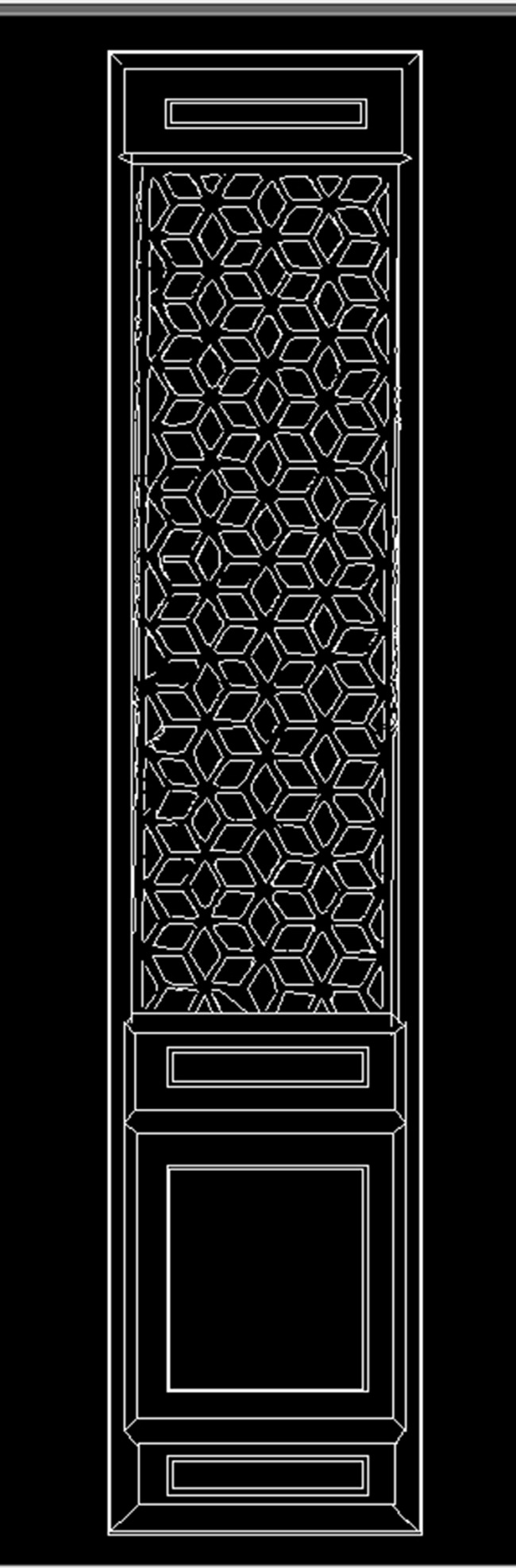 【dwg】中国风门花纹cad图纸