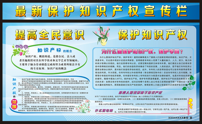 【cdr】保护知识产权展板
