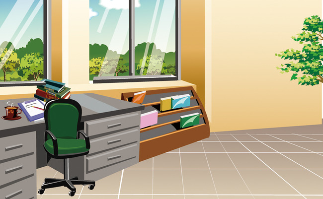 【ai】矢量办公室场景